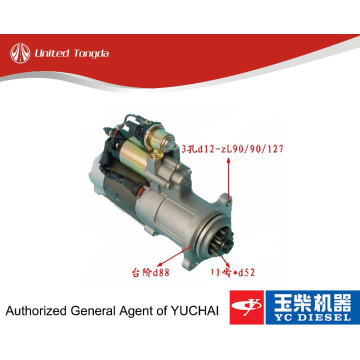 Original Yuchai YC6L starter motor L3001-3708100B